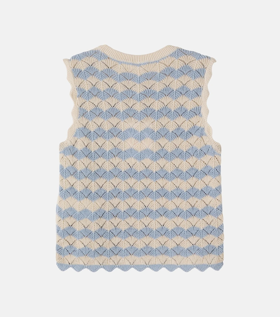 Zimmermann Kids - Aster pointelle cotton and linen-blend top