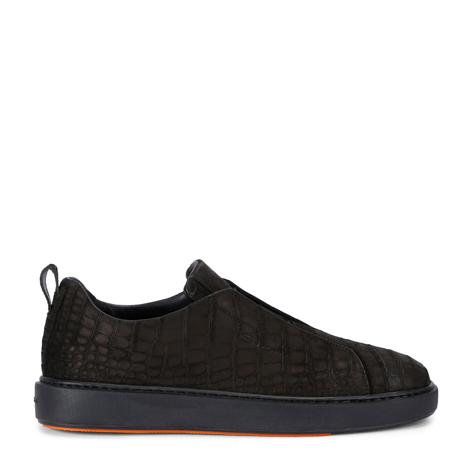 Crocodile Leather Clean Icon Sneakers