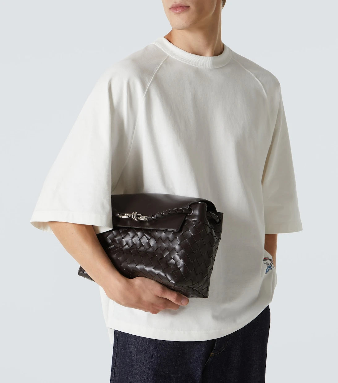Bottega Veneta - Andiamo Knot Small leather messenger bag
