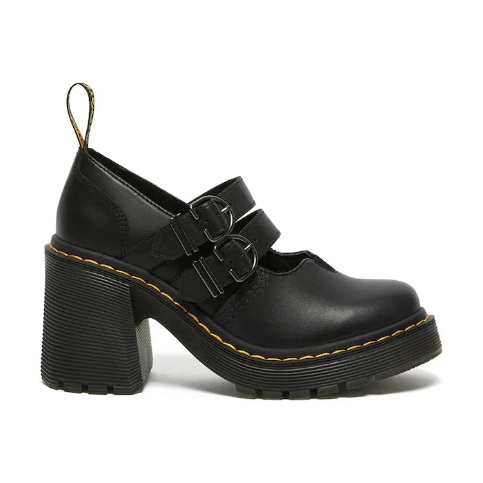 Dr. Martens Eviee Mary Jane Kalın Topuklu Deri Ayakkabı