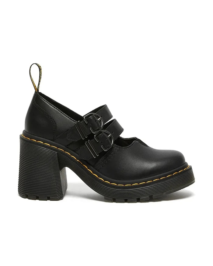 Dr. Martens Eviee Mary Jane Kalın Topuklu Deri Ayakkabı