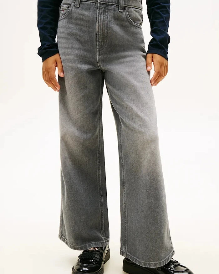 Tommy Hilfiger MABEL WIDE Çocuk Kot Pantolon
