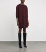 Max Mara Red Wool-Blend Jersey Mini Dress