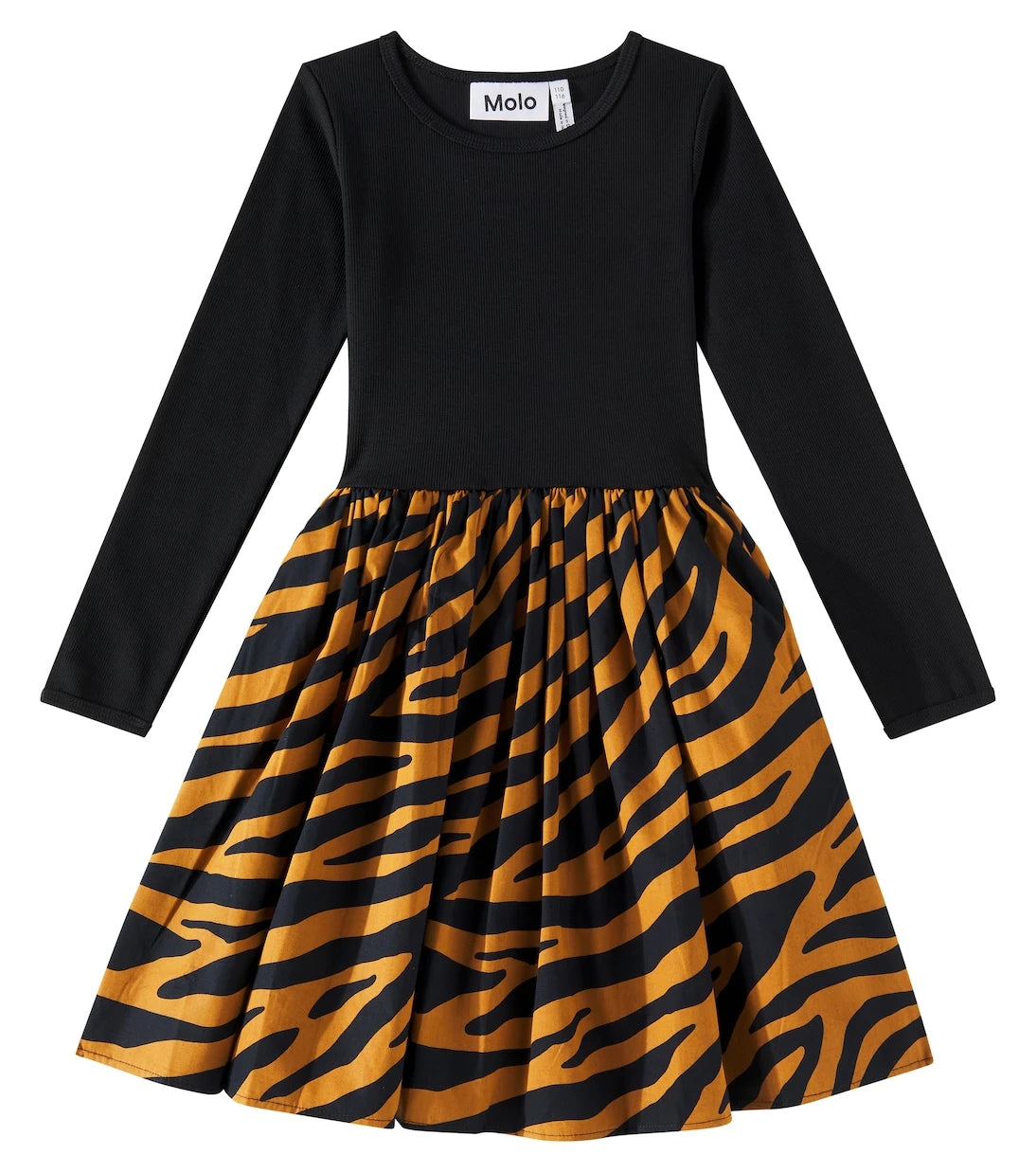 Molo - Casie zebra-print cotton-blend dress