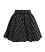 Maje Black Embellished Mini Skater Skirt
