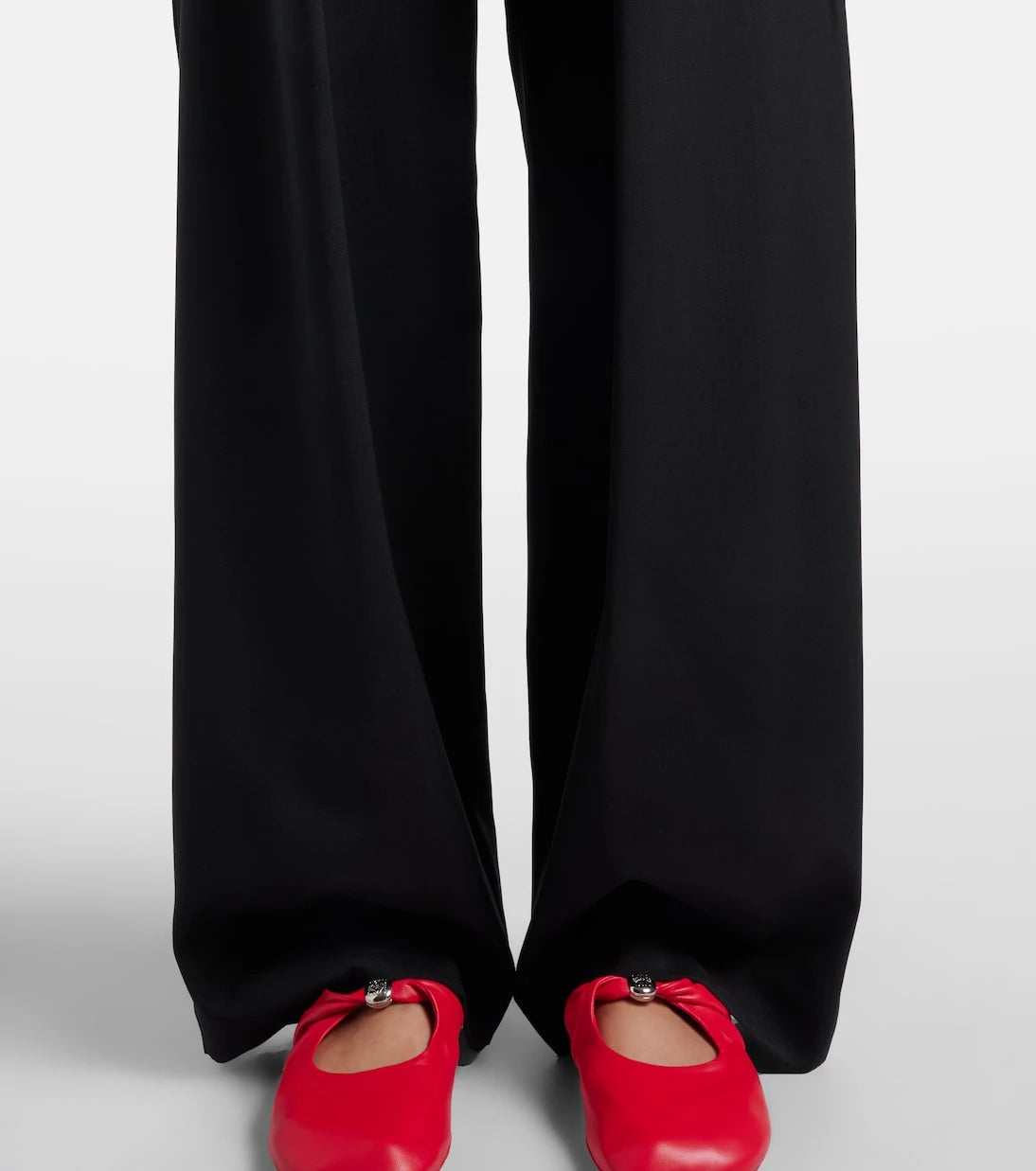 Loewe - Logo wool mid-rise straight pants