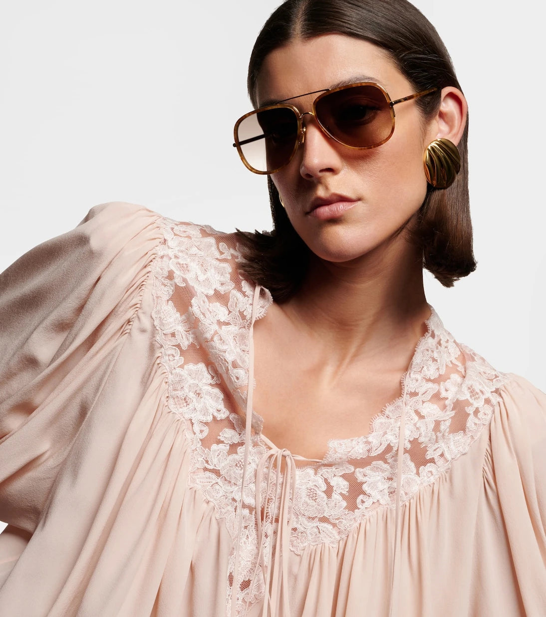 Chloé - Tubolar aviator sunglasses