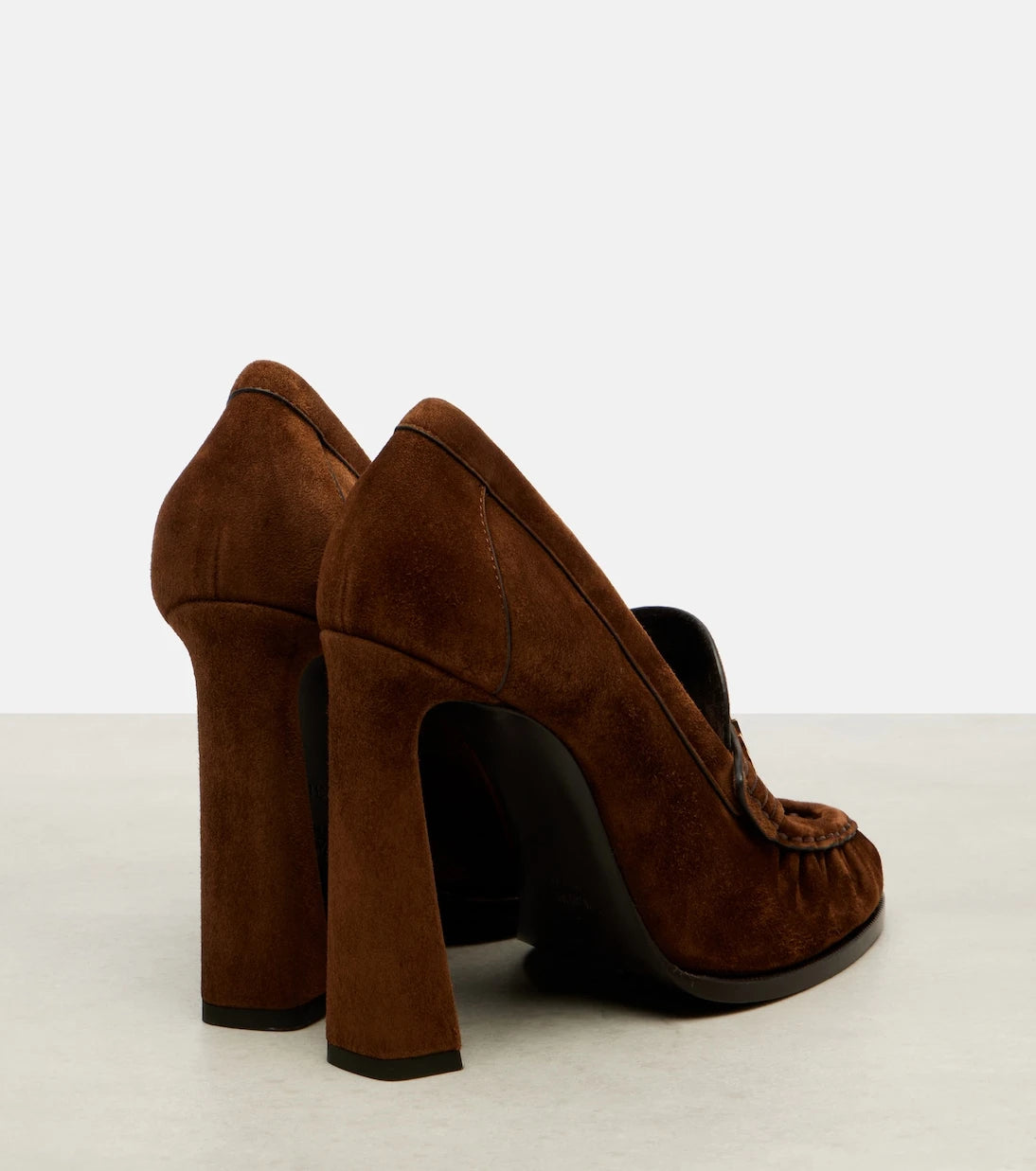 Saint Laurent - Le Loafer 110 suede loafer pumps