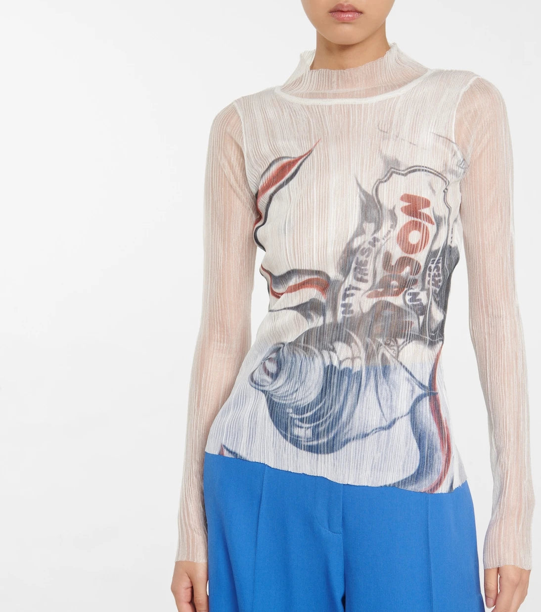 JW Anderson - توب شفّاف مطبوع