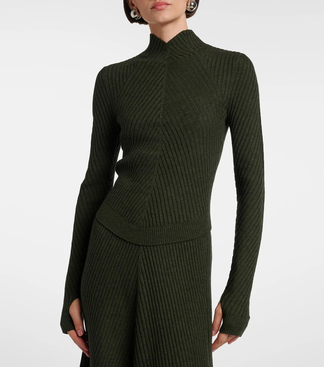 Victoria Beckham - Ribbed-knit wool turtleneck sweater
