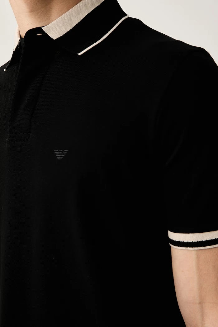 Emporio Armani erkek pamuklu yakalı tişört