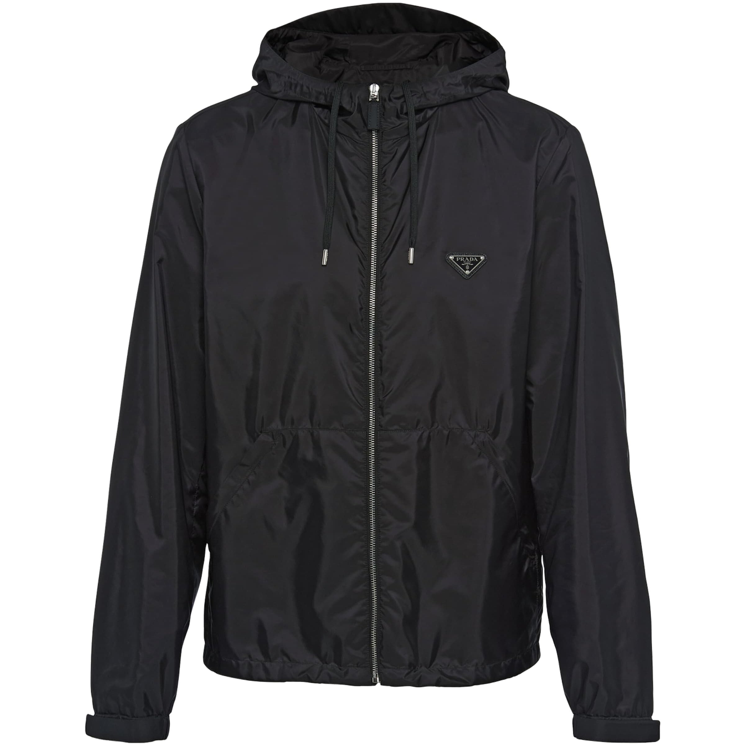 Prada Black Re-Nylon Hooded Jacket