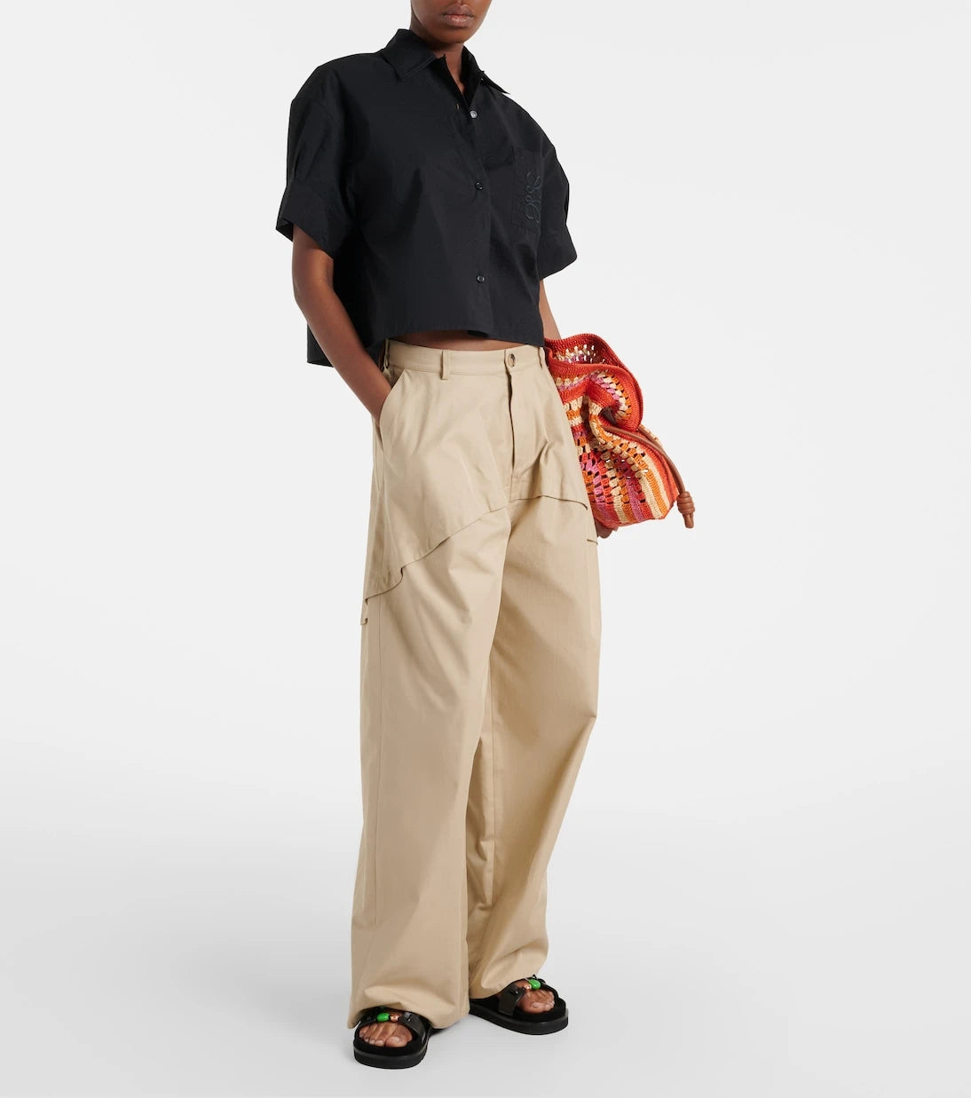 Loewe - Paula's Ibiza Pebble Beads leather sandals