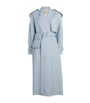 CAMILLA AND MARC Blue Wool-Blend Gehry Trench Coat