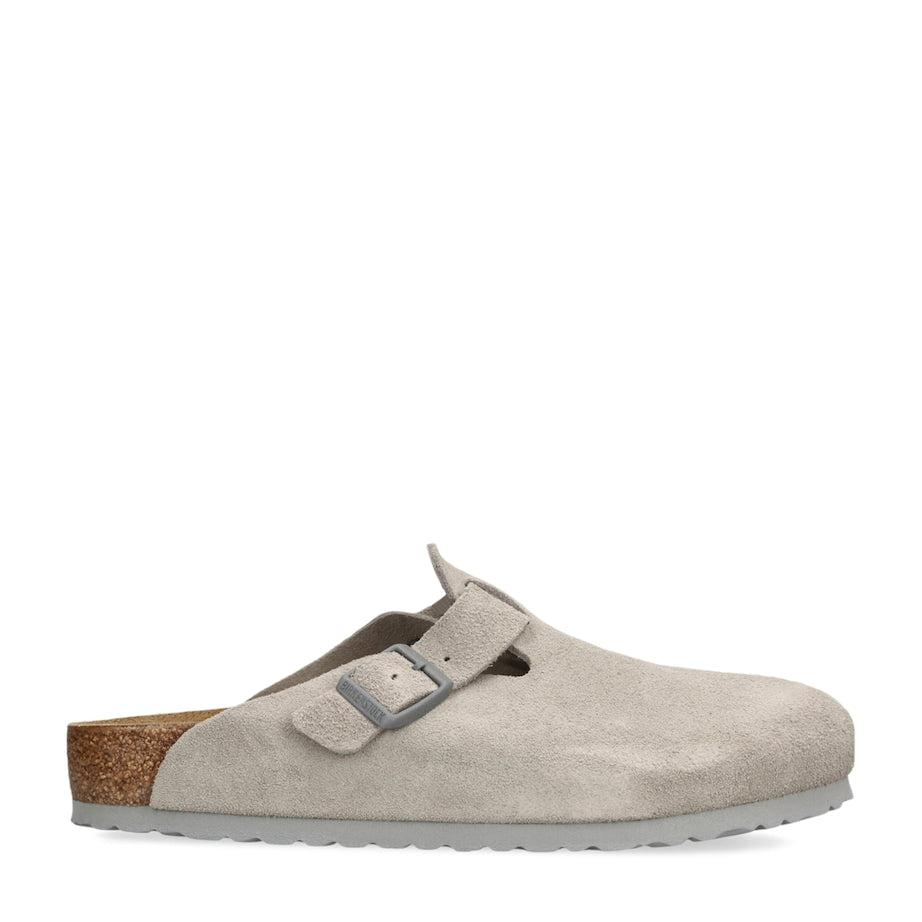 Suede Boston Clogs