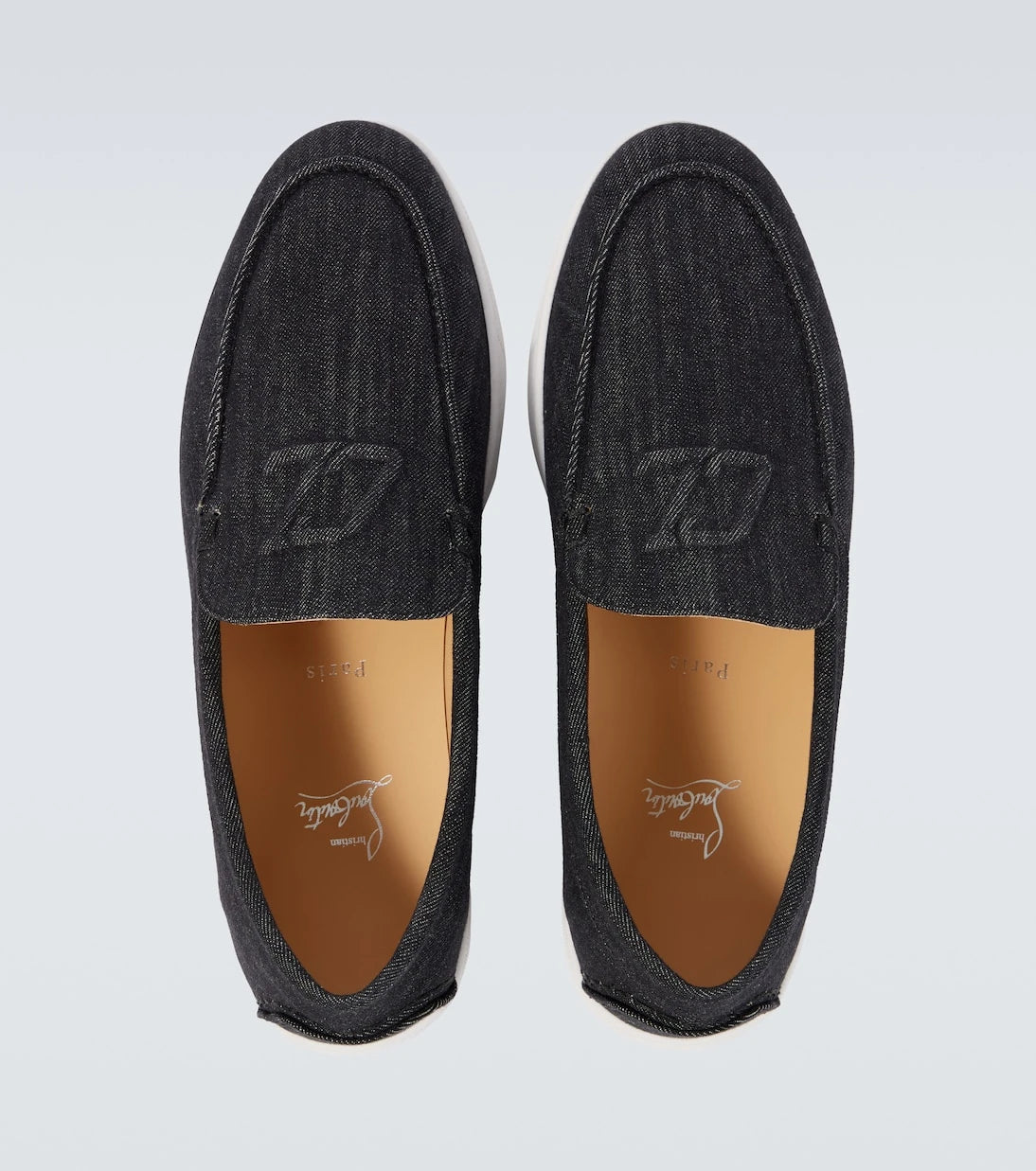 Christian Louboutin - Varsiboat suede loafers