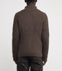 Brown Cashmere Geoff Zip-Up Jacket