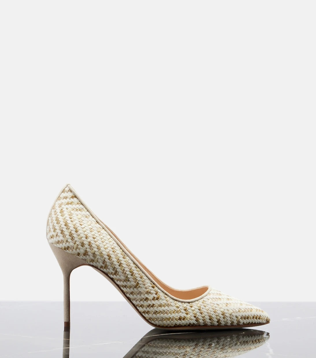 Manolo Blahnik - BB woven pumps