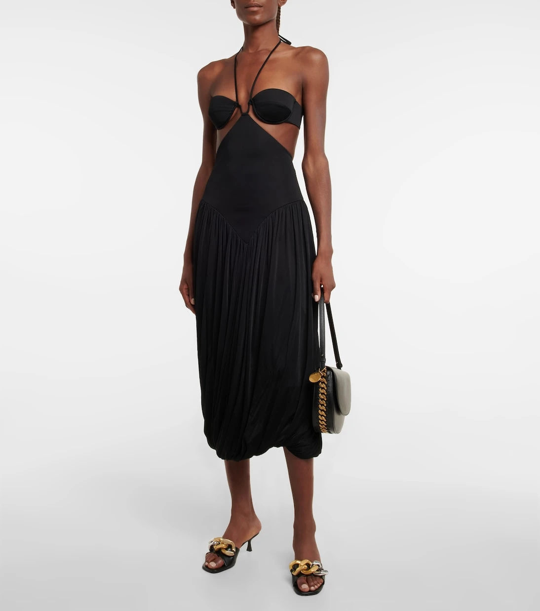 Stella McCartney - Cutout halterneck midi dress