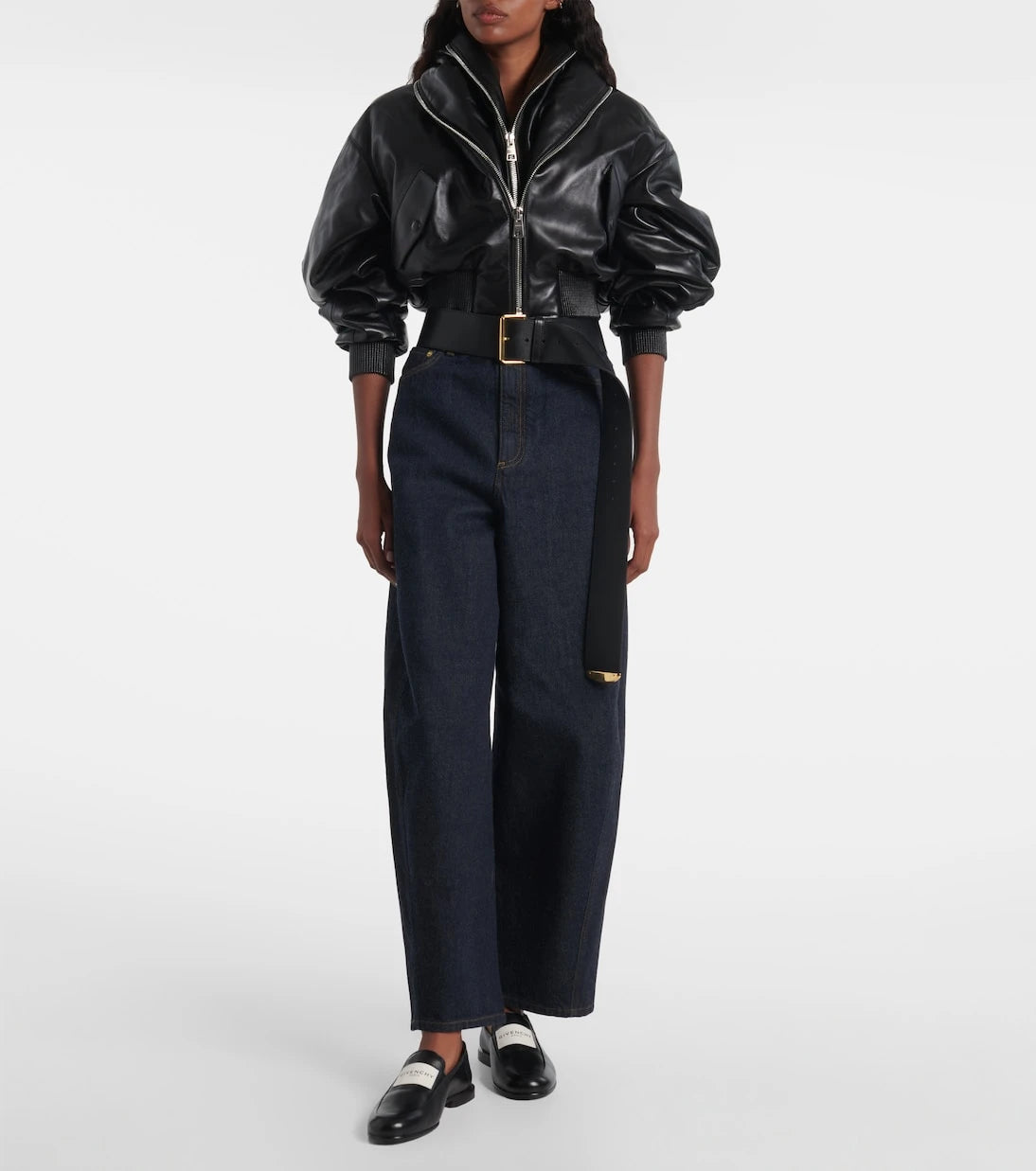 Givenchy - Leather bomber jacket