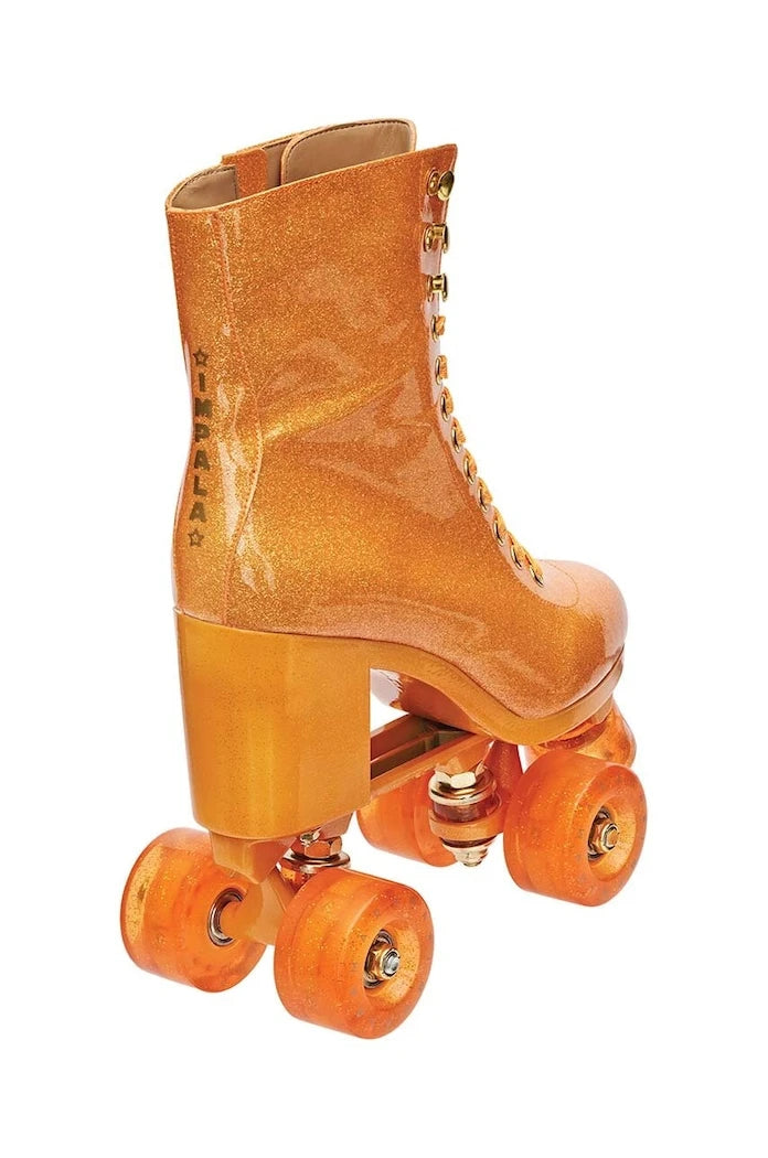 Ролкови кънки Impala Sparkle Orange High Heel Rollerskates x Marawa