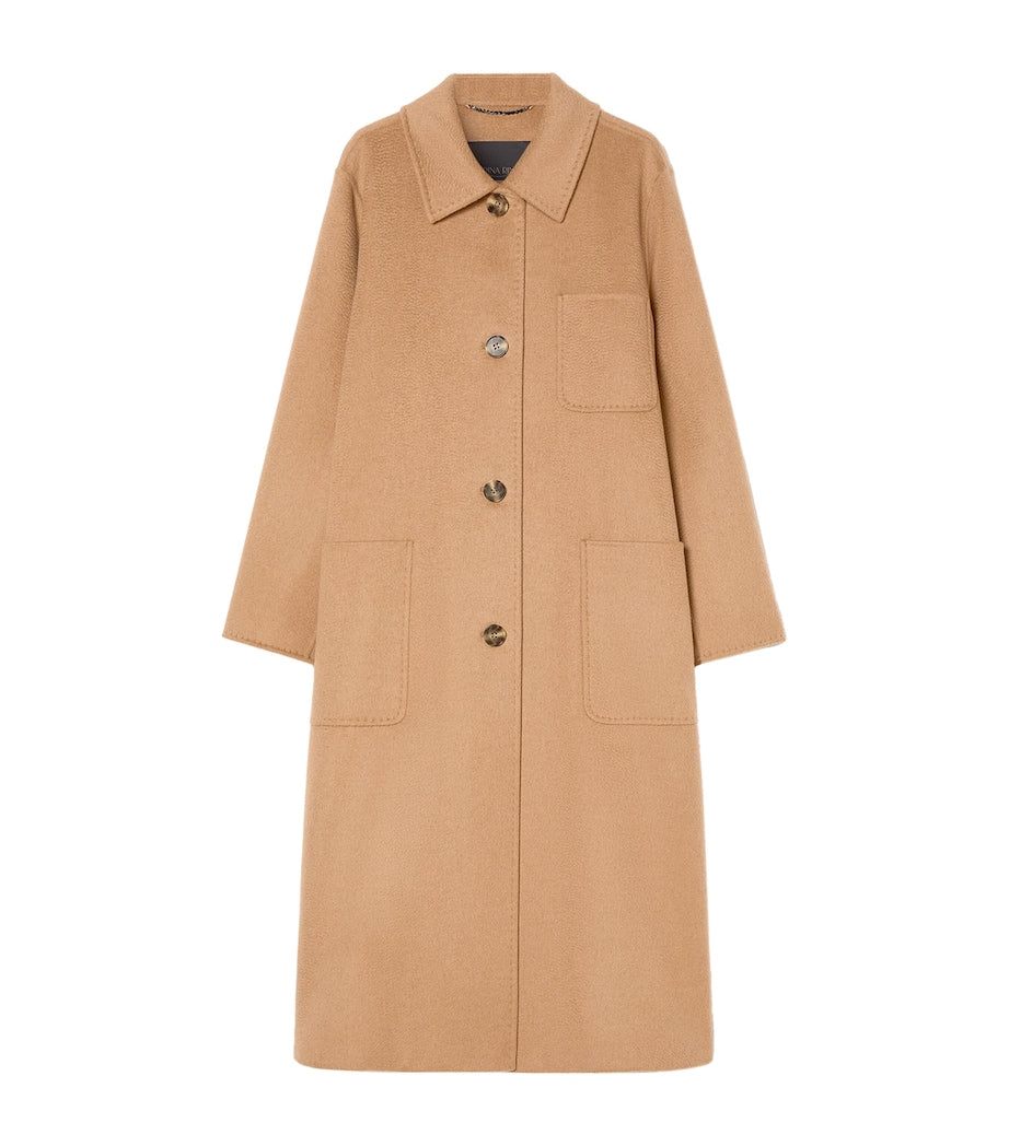 Beige Virgin Wool Coat