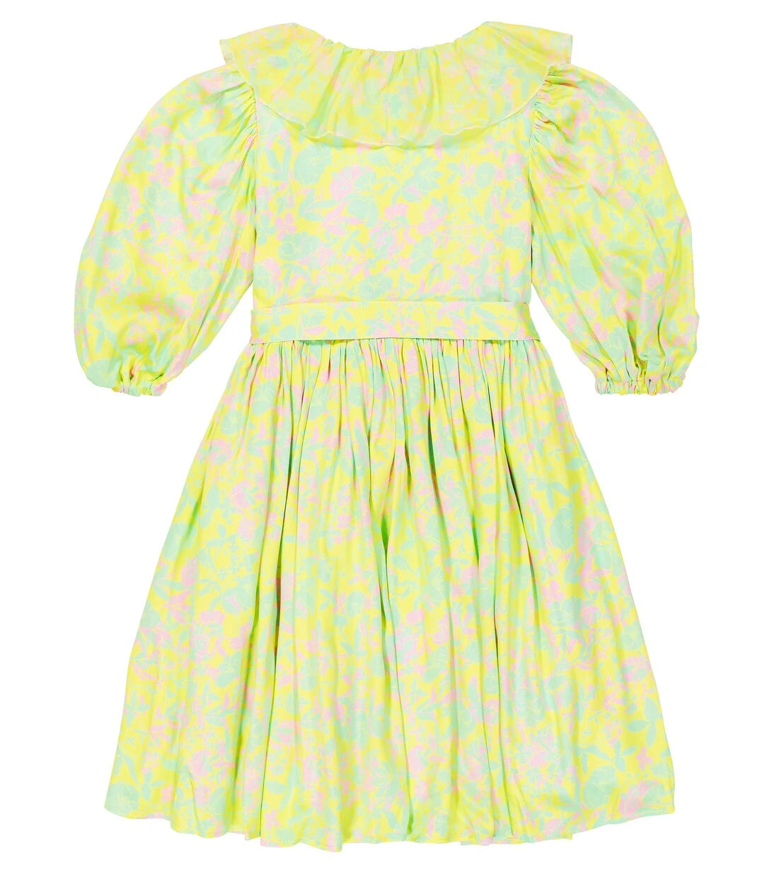 Paade Mode - Ruched balloon-sleeve shirt dress