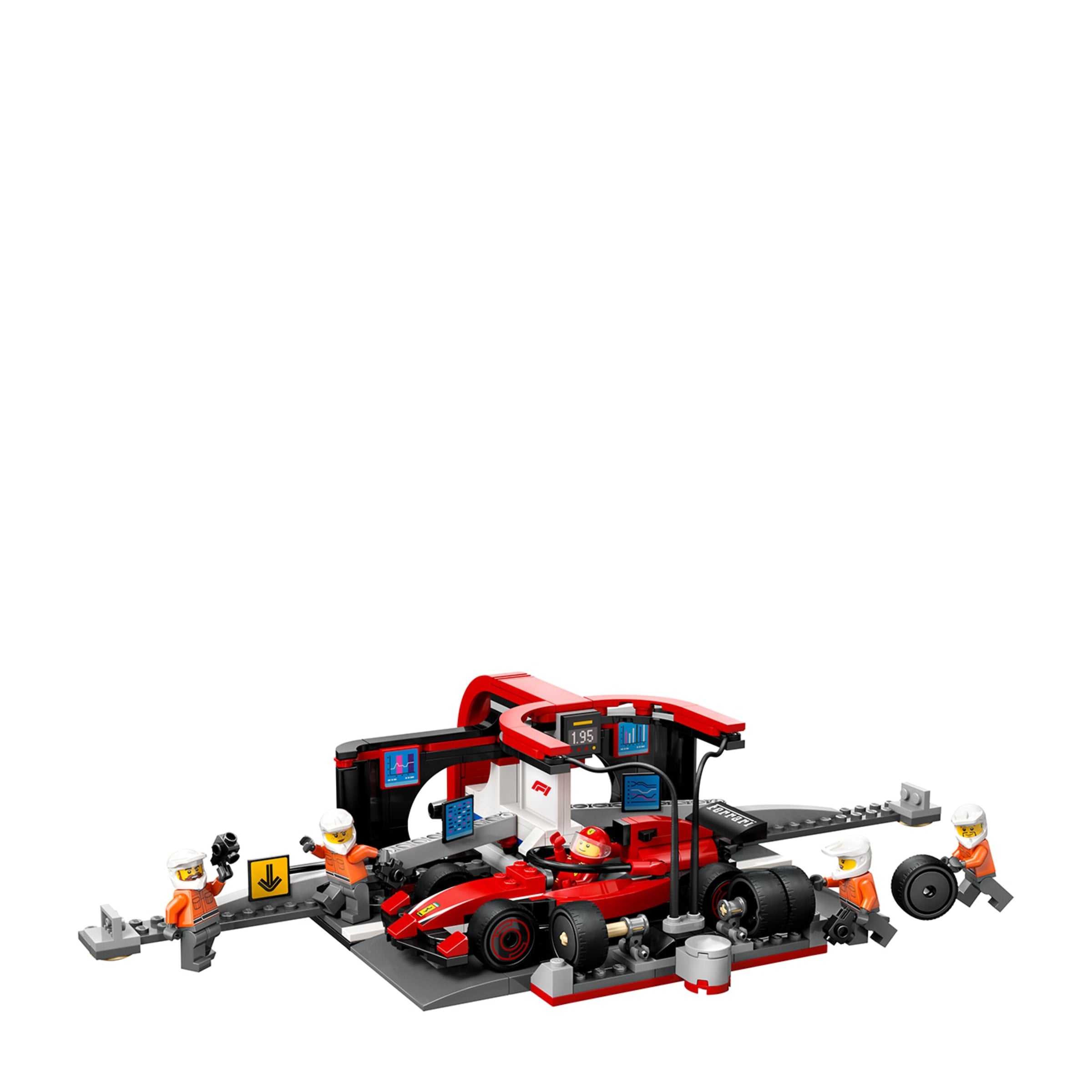 CITY F1 Pit Stop & Pit Crew with Ferrari Car 60443