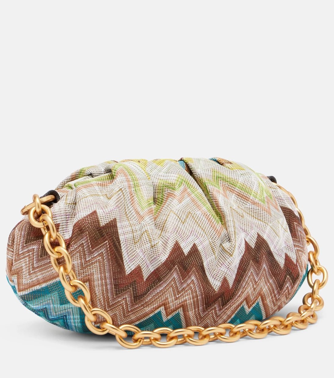 Missoni - Zigzag Small leather-trimmed shoulder bag