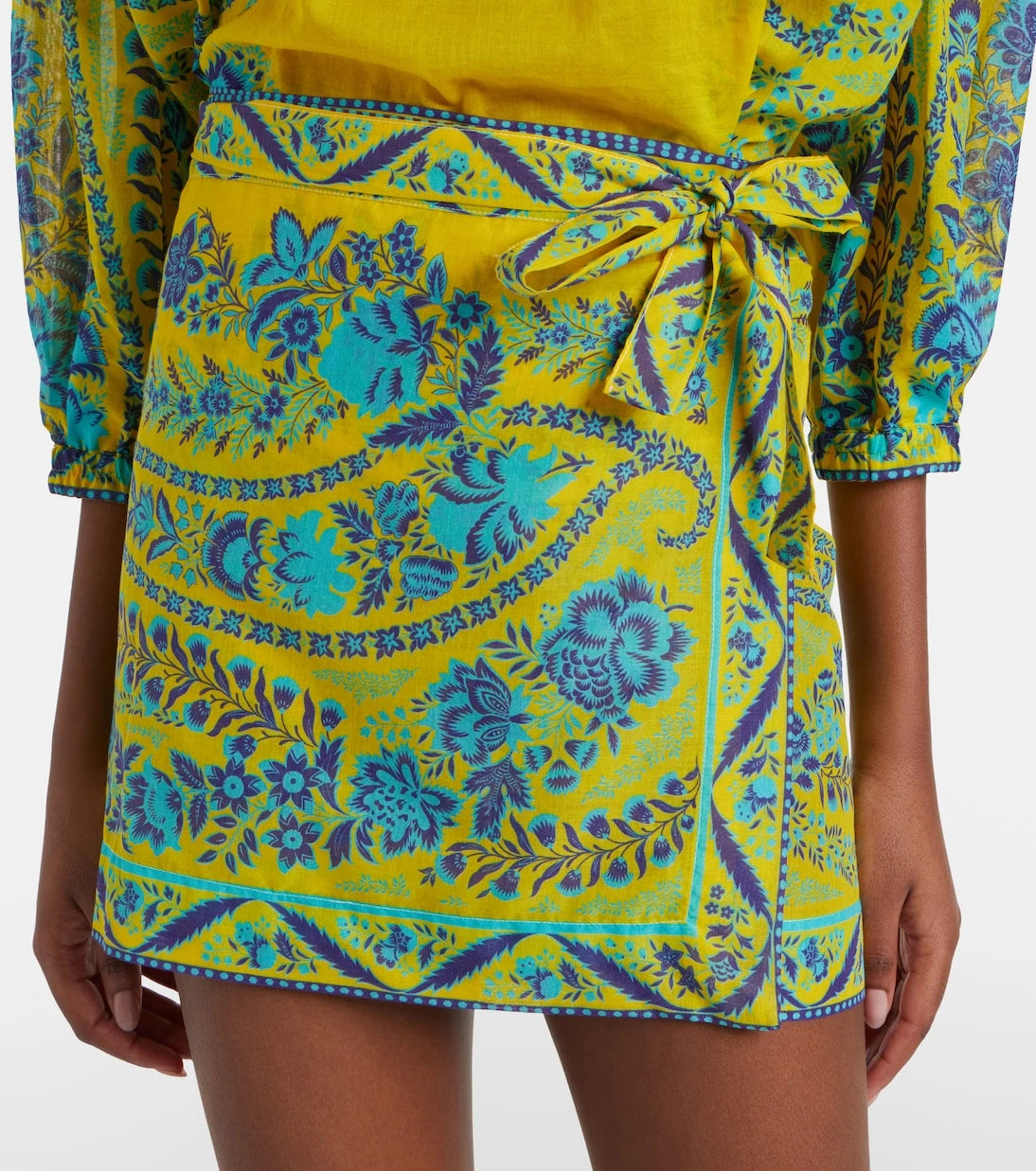 Etro - Floral cotton beach cover-up