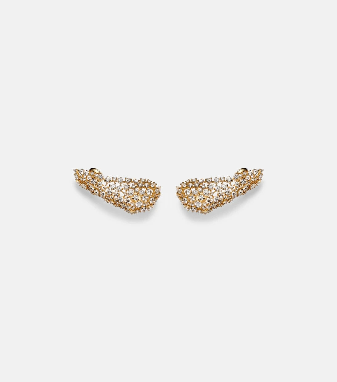 Ananya - Scatter 18kt gold earrings with diamonds