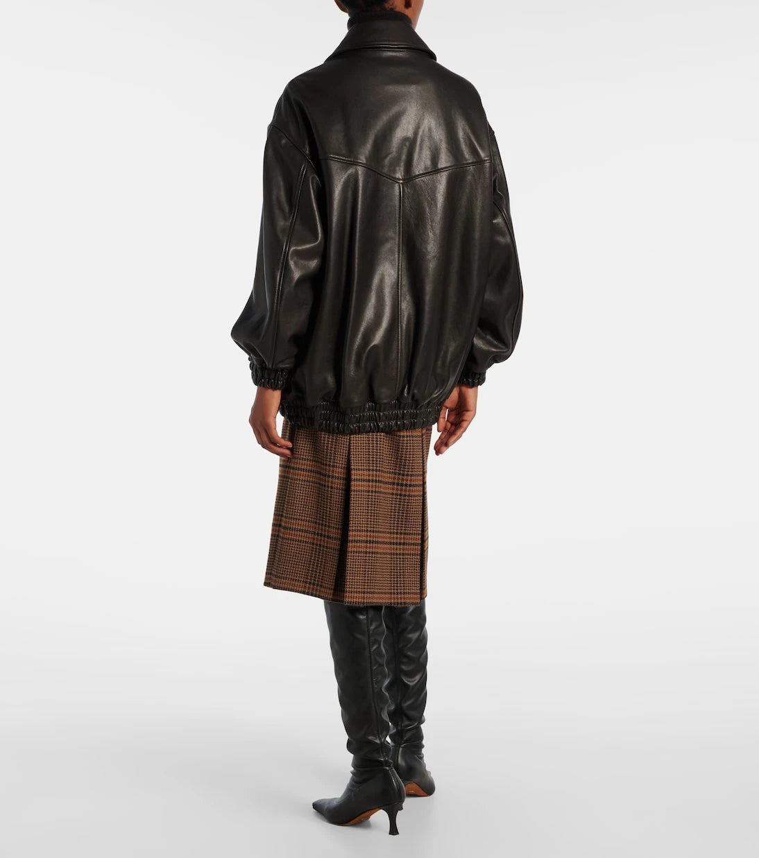 Nour Hammour - Beck leather bomber jacket