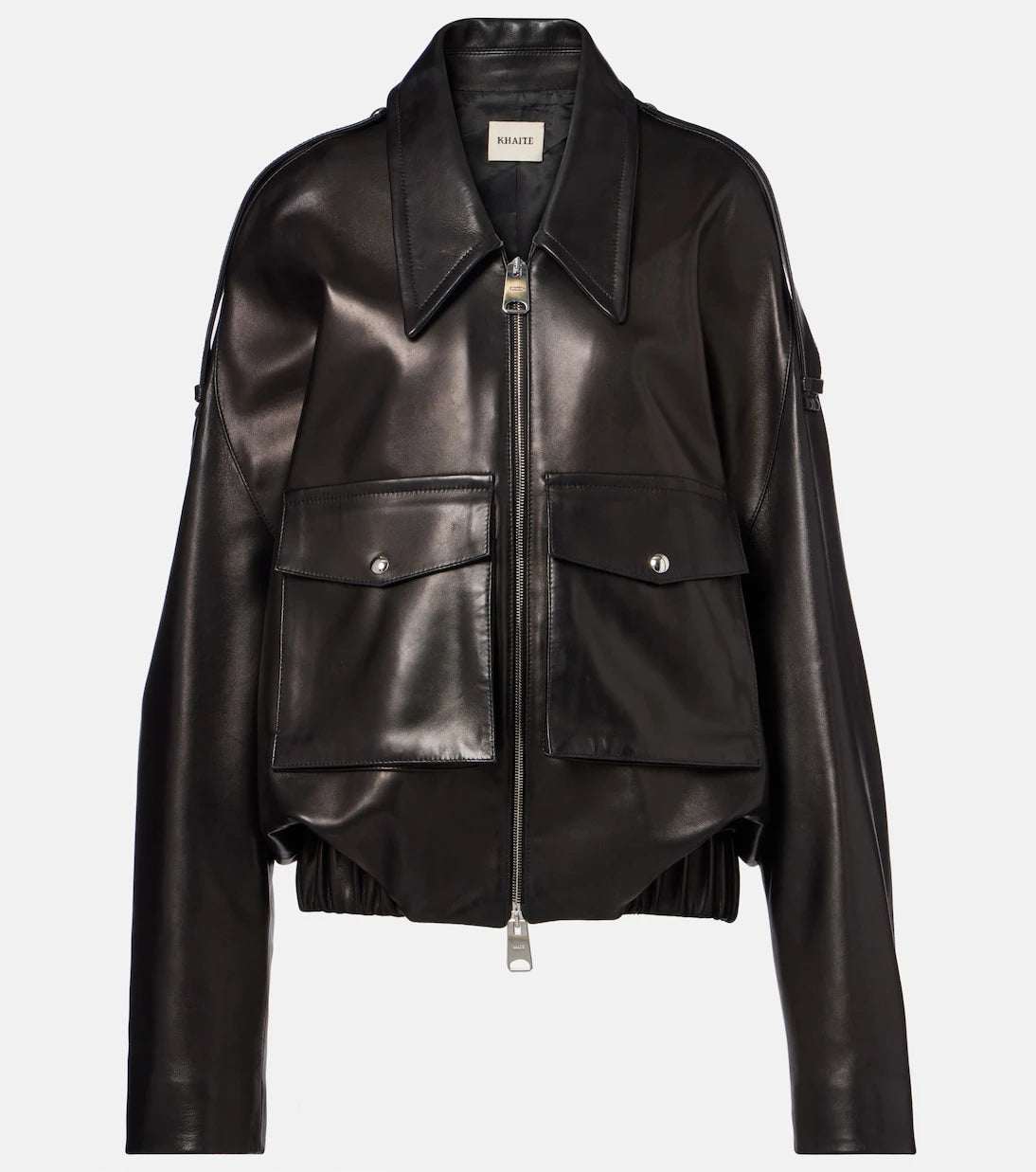 Khaite - Owey oversized leather jacket