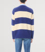 Valentino Garavani Blue Virgin Wool Panther Sweater
