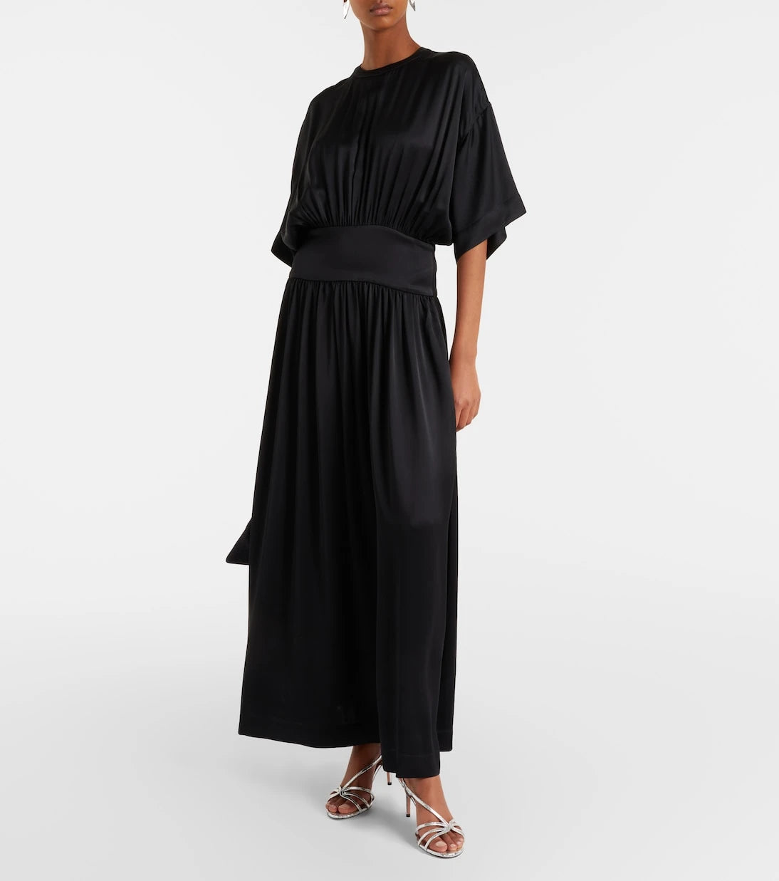 Aquazzura - Talk To Me 75 metallic leather sandals