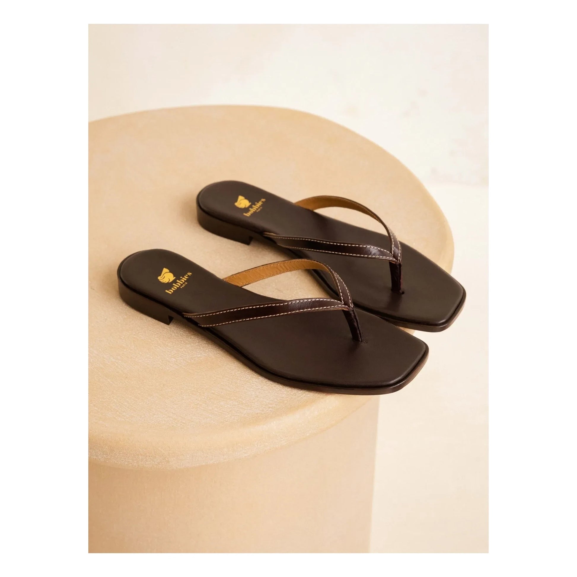 Bobbies - Sol Leather sandals | Coffee
