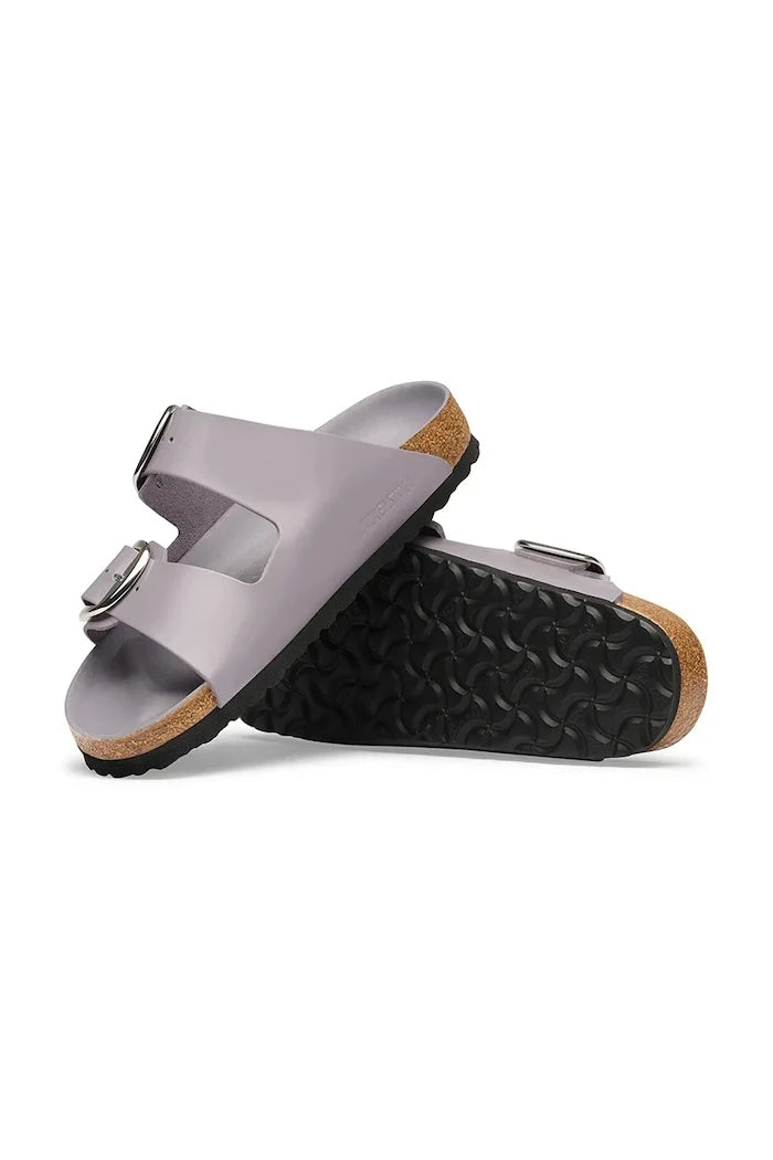 Birkenstock Kadın Deri Terlik Arizona Big Buckle Natural Leather Patent