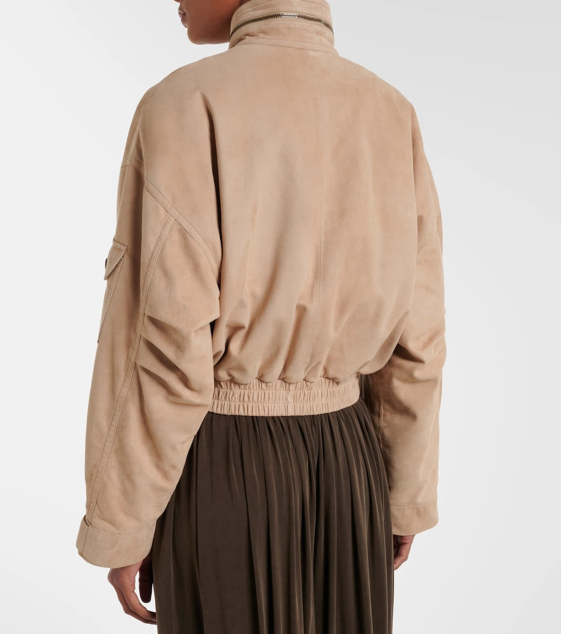 Balmain - Süet bomber ceket