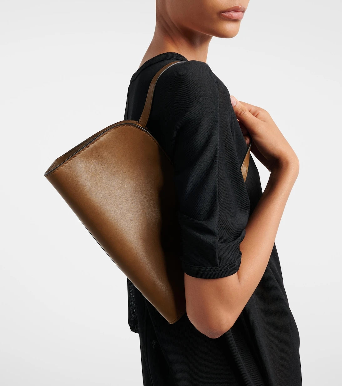 The Row - Peggy leather clutch