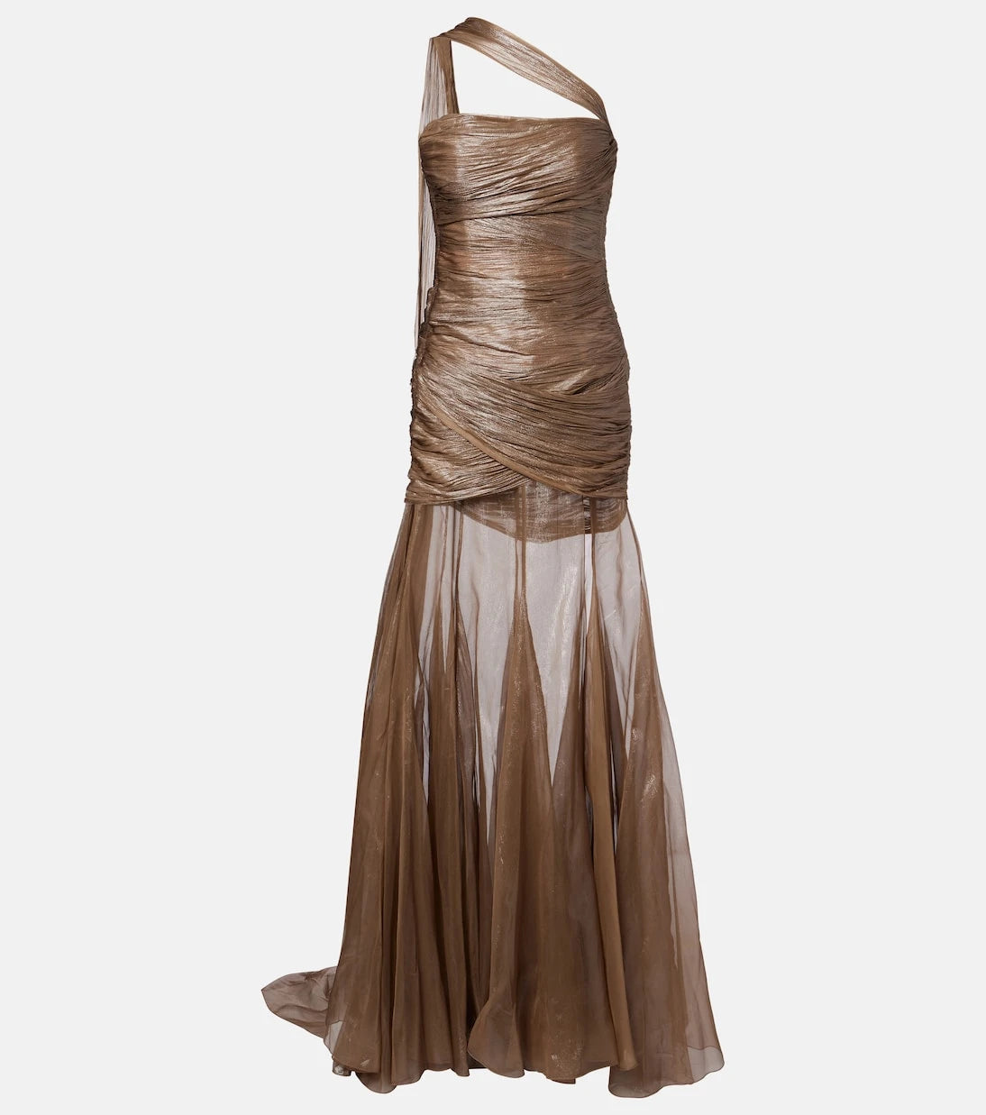 Maria Lucia Hohan - Marimar one-shoulder silk bustier gown