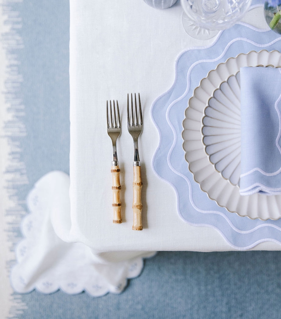 Set of 4 Bella Blue Placemats (36cm x 45cm)