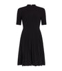 Maje Black Ribbed Cut-Out Mini Dress