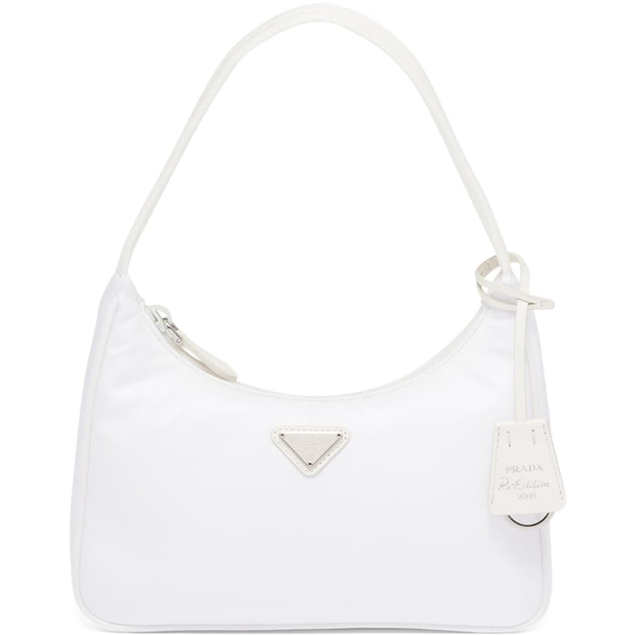 Prada White Re-Nylon Re-Edition 2000 Shoulder Bag