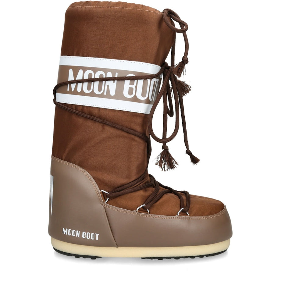 Brown Nylon Moon Boots