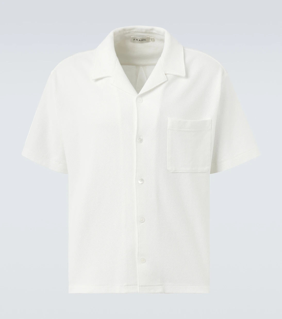 Frame - Cotton piqué bowling shirt