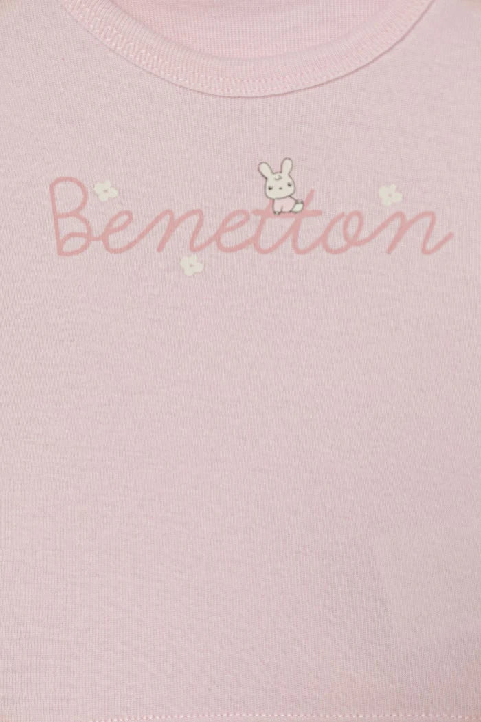 United Colors of Benetton çocuklar için pamuklu uzun kollu bluz