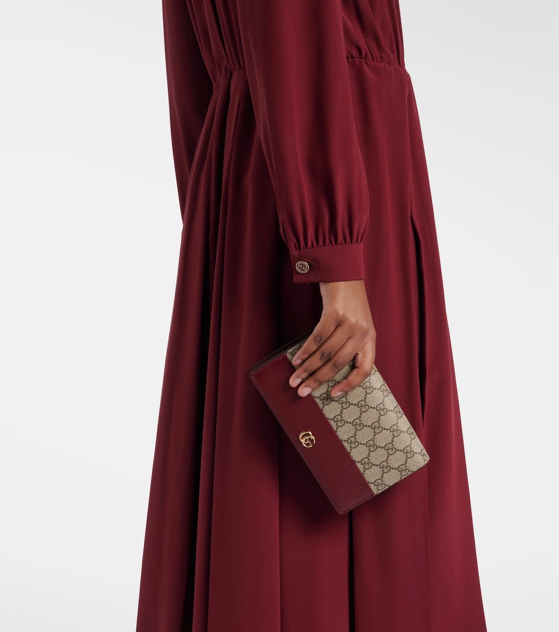 Gucci - GG Marmont Petite leather wallet on chain