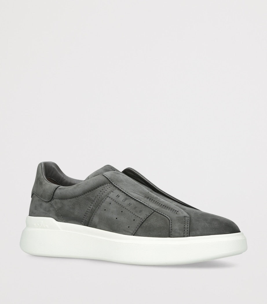 Suede Fascia Slip-On Sneakers