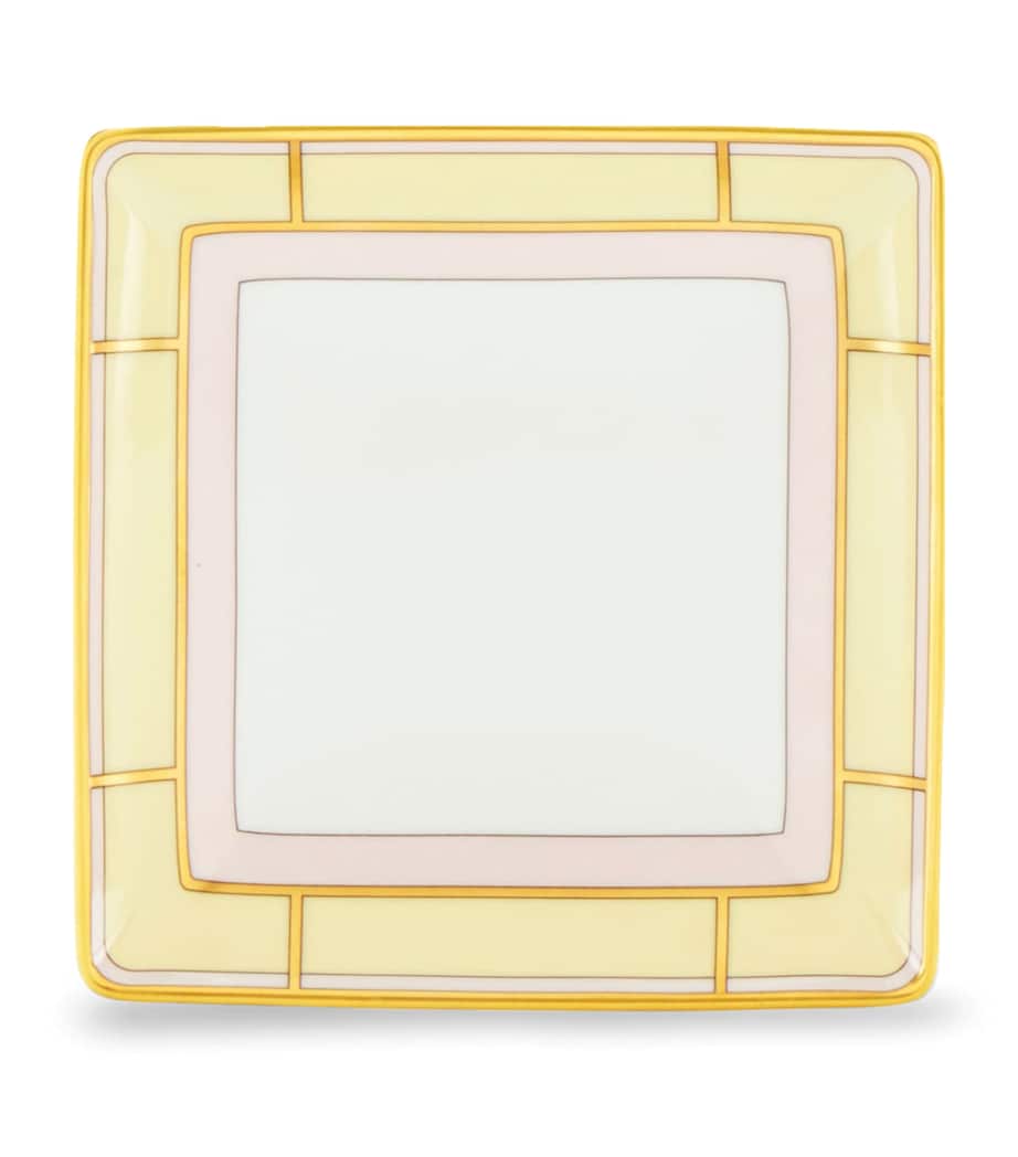 GINORI 1735 Porcelain Colonna Diva Square Change Tray (13.5cm)