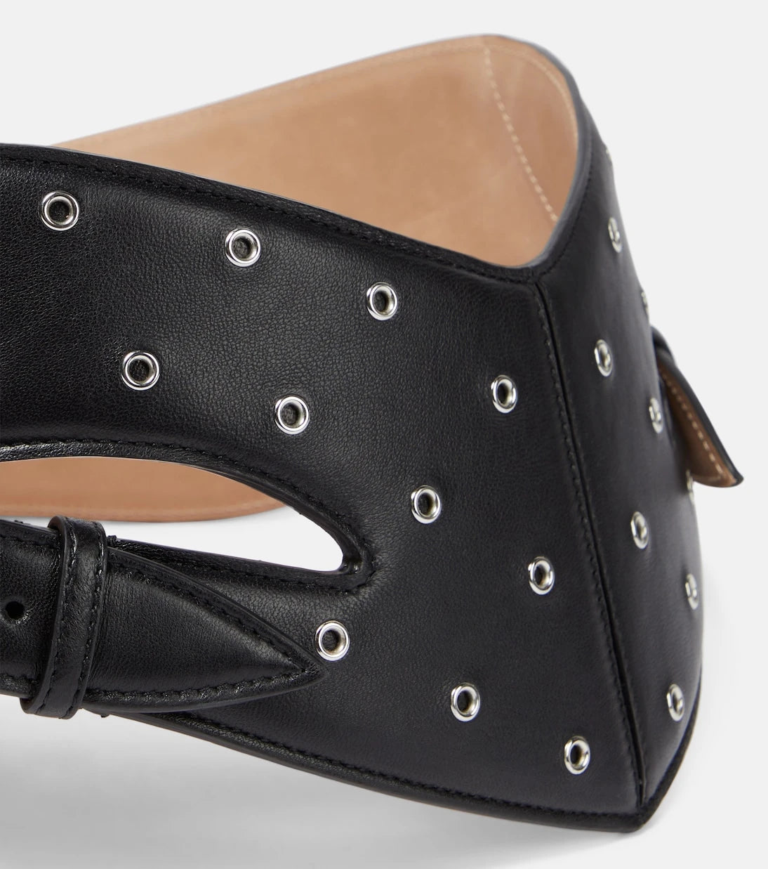 Alaïa - Perforated leather belt